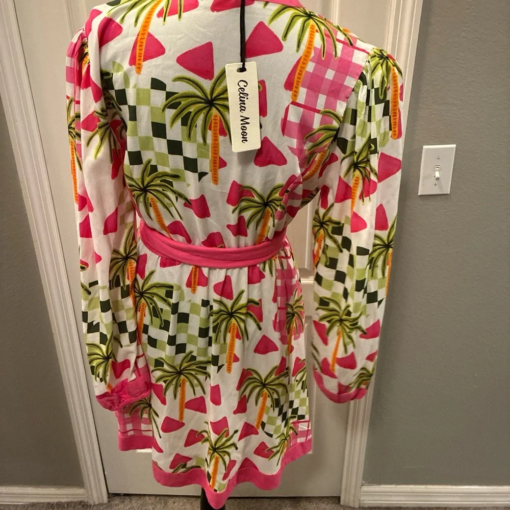 Celina moon ladies wrap dress size large - Picture 5 of 7